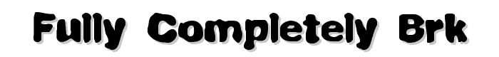 Fully Completely BRK font
